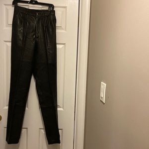 BLACK LEATHER PANT